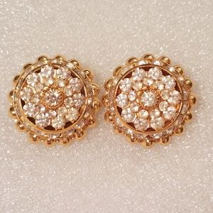 Tidings of Love Gold /Swarovski Crystal Earrings